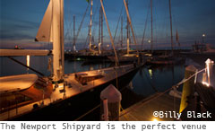 Photograph of the dock of The Newport Shipyard