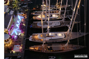 Photo of Gustavia Harbor at night