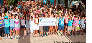 ST Joseph School receives their Bucket doantion
